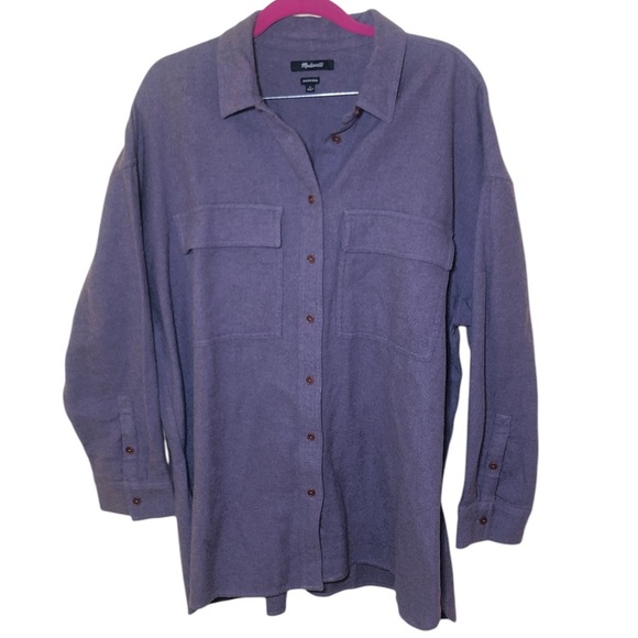 Madewell Brushed Oversized Shirt-Jacket size L - Picture 2 of 11